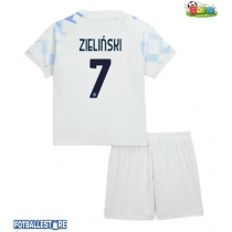 Inter Milan Piotr Zielinski #7 Bortedraktsett Barn 2025-26 Kortermet (+ Korte bukser)